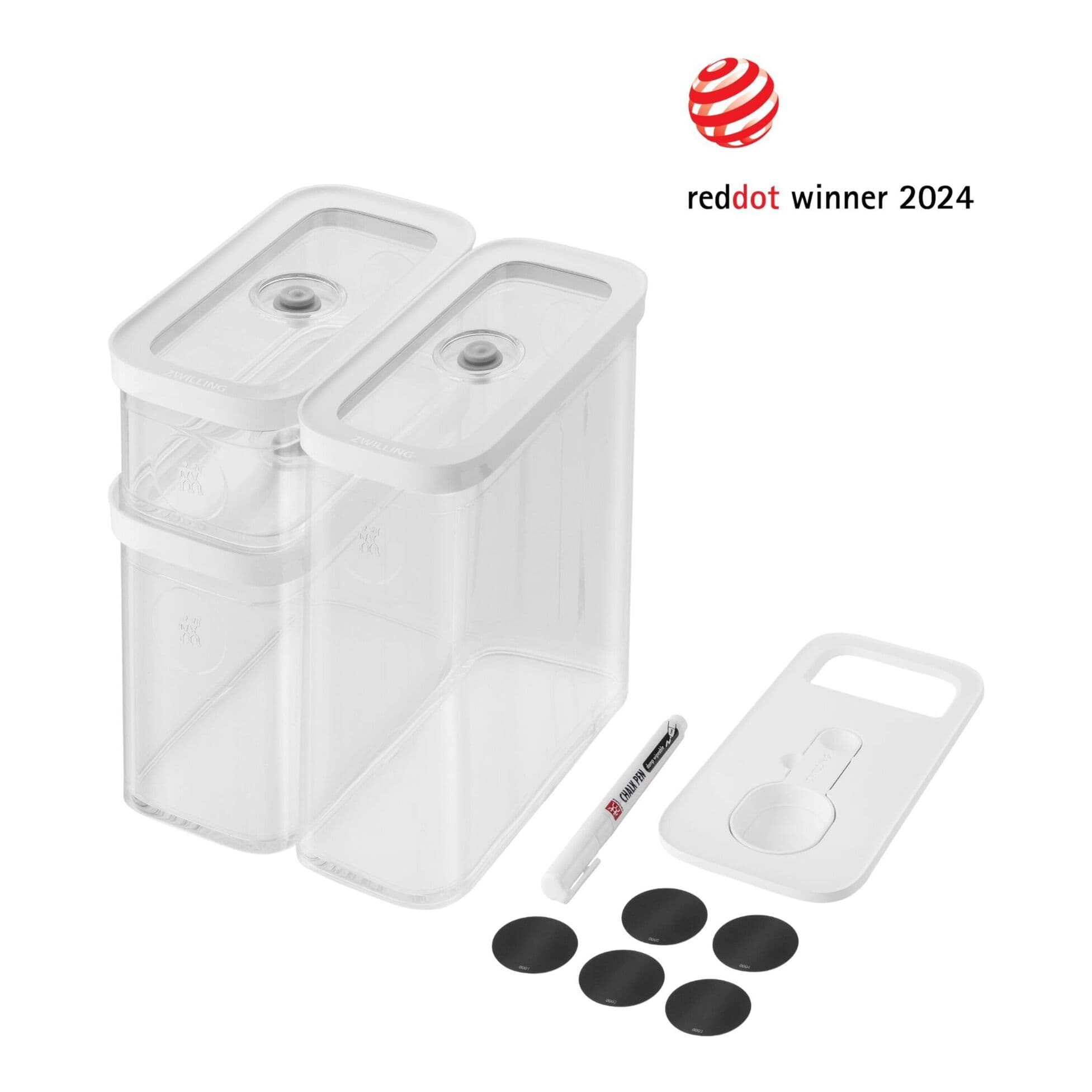 ست 5 پارچه وکیوم خلاء و نگهداری مواد غذایی زولینگ ZWILLING Fresh & Save Cube Medium Containers, Set of 5 — تصویر ۲