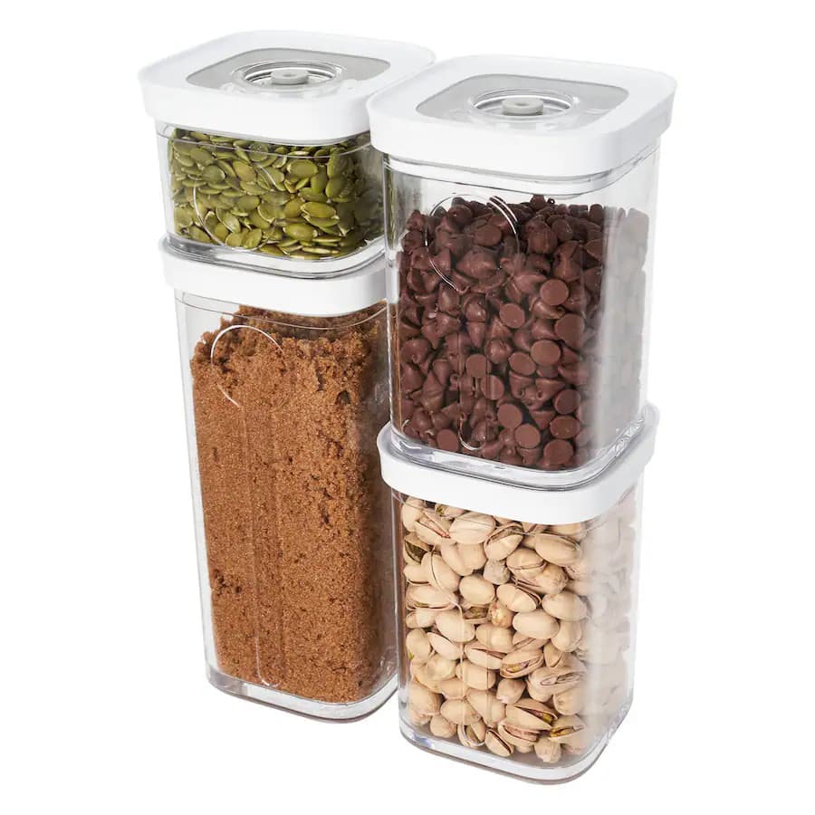 ست 6 پارچه وکیوم خلاء ونگهداری حبوبات زولینگ ZWILLING Fresh & Save Cube Small Containers, Set of 6 — تصویر ۴