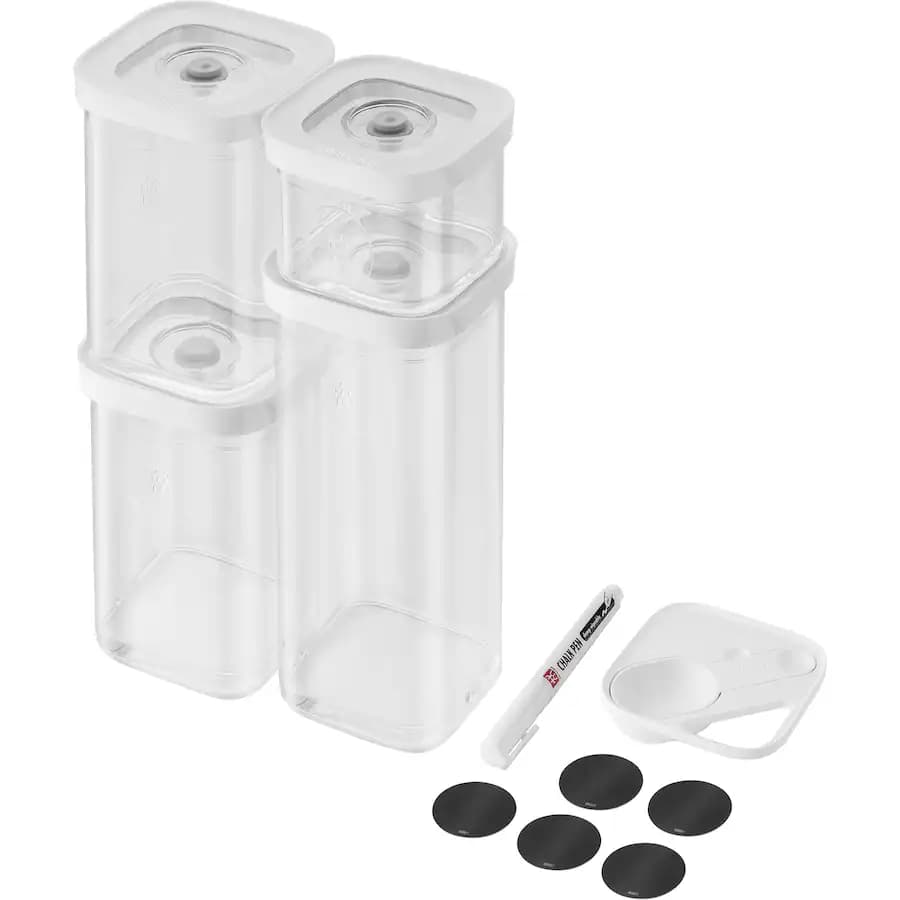 ست 6 پارچه وکیوم خلاء ونگهداری حبوبات زولینگ ZWILLING Fresh & Save Cube Small Containers, Set of 6 — تصویر ۲