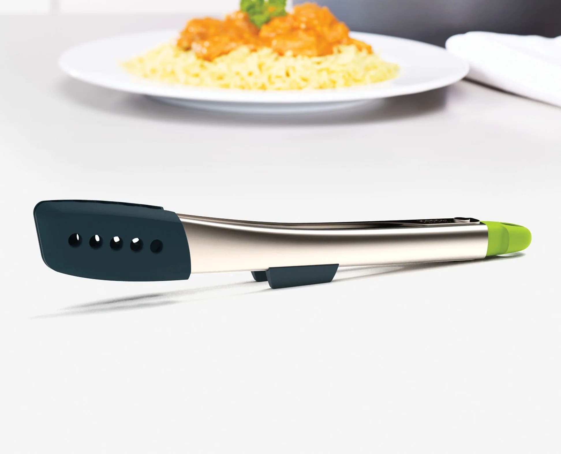 انبر استیل سیلیکون جوزف جوزف مدل الویت Joseph Joseph Elevate Silicone Steel Tongs — تصویر ۲