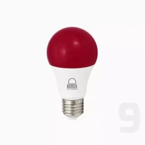 لامپ قرمز 9 وات بروکس