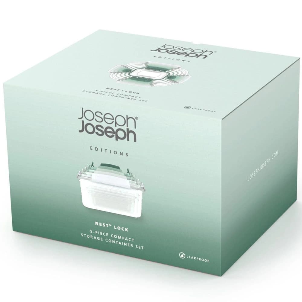 ست 5 عددی محفظه غذا جوزف جوزف سبز joseph joseph Nest™ Lock 5-piece Food Container Set sage — تصویر ۵