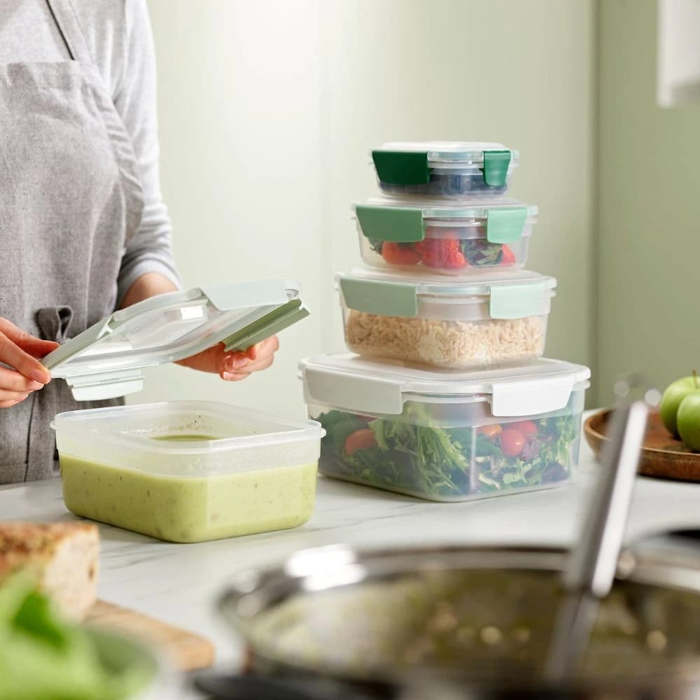 ست 5 عددی محفظه غذا جوزف جوزف سبز joseph joseph Nest™ Lock 5-piece Food Container Set sage — تصویر ۳