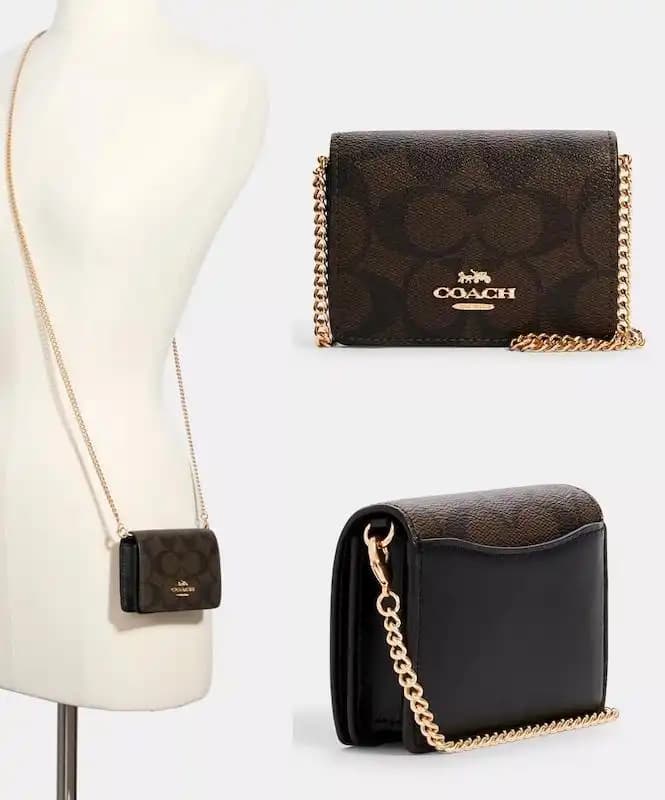 کیف دوشی کوچ مینی (Coach Mini Flap Wallet) — تصویر ۲
