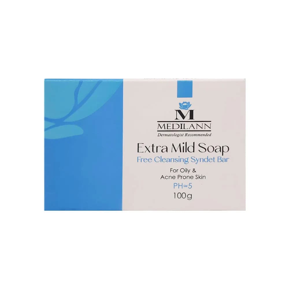 پاک کننده غیر صابونی پوست چرب مدیلن | MEDILANN Oily and Acne Prone Skin Cream Syndet Bar — تصویر ۳