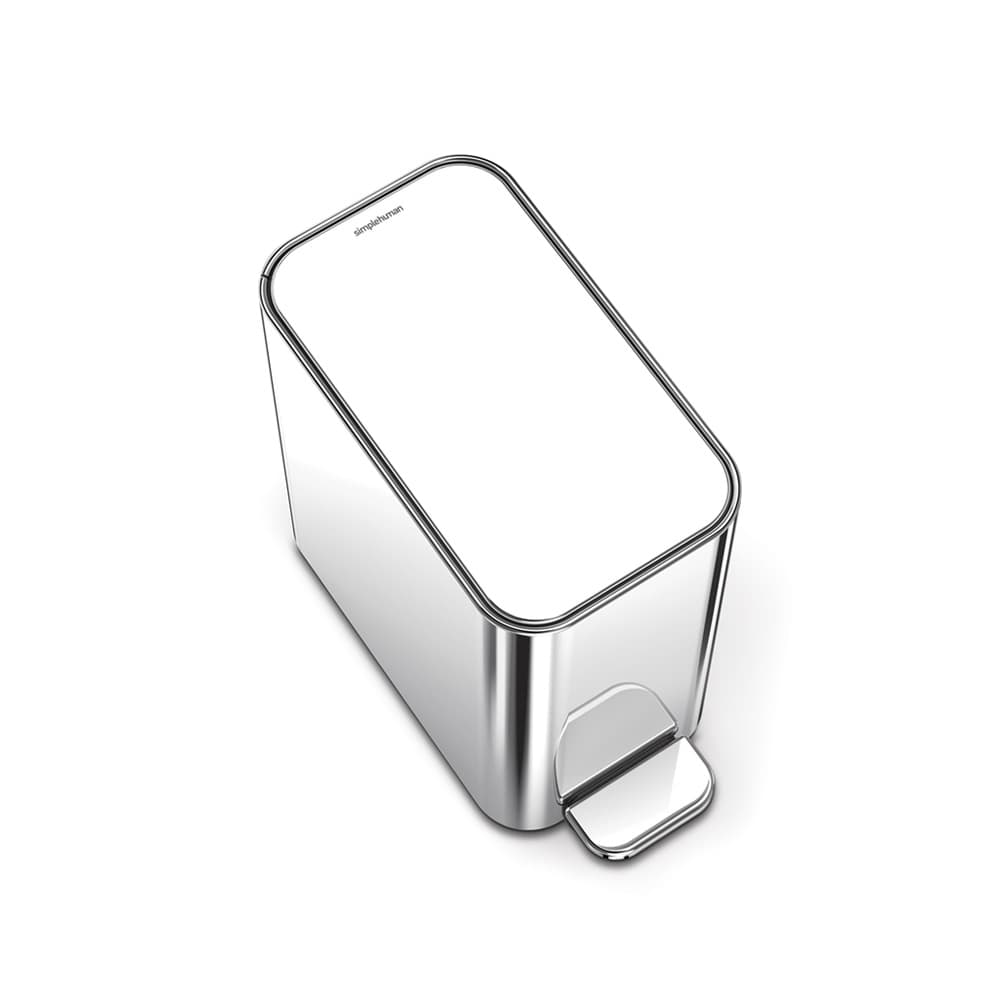 سطل زباله پدالی مستطیل براق 5 لیتر simplehuman Slim Pedal Bin, 5L — تصویر ۶