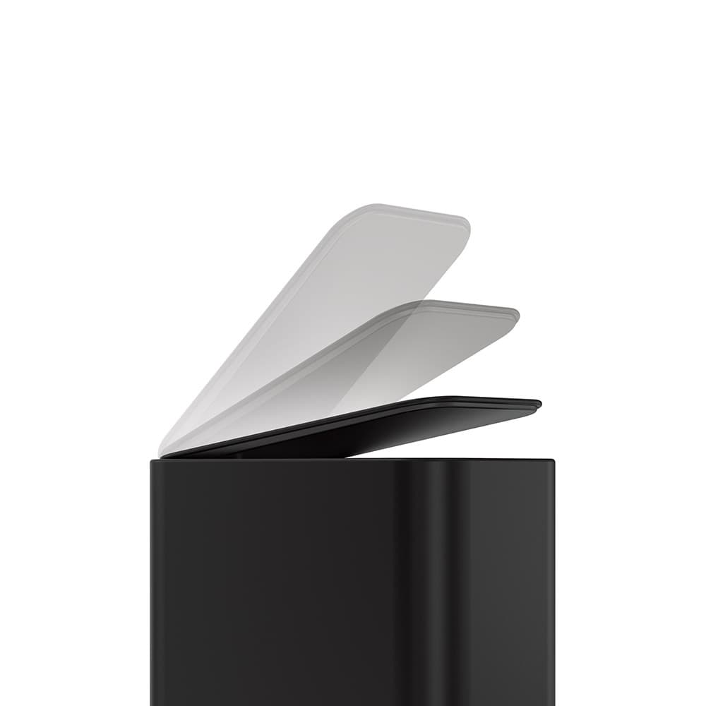 سطل زباله پدالی 5لیتر مشکی سیمپل هیومن simplehuman Slim Step Bin 5l black — تصویر ۴