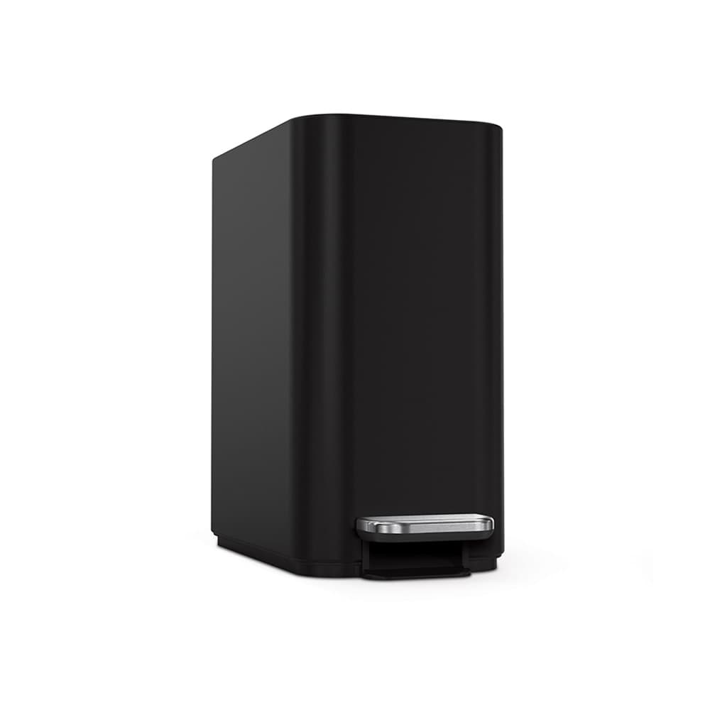 سطل زباله پدالی 5لیتر مشکی سیمپل هیومن simplehuman Slim Step Bin 5l black — تصویر ۲