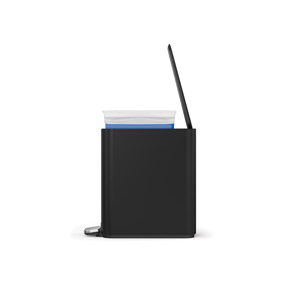 سطل زباله پدالی 5لیتر مشکی سیمپل هیومن simplehuman Slim Step Bin 5l black — تصویر ۵