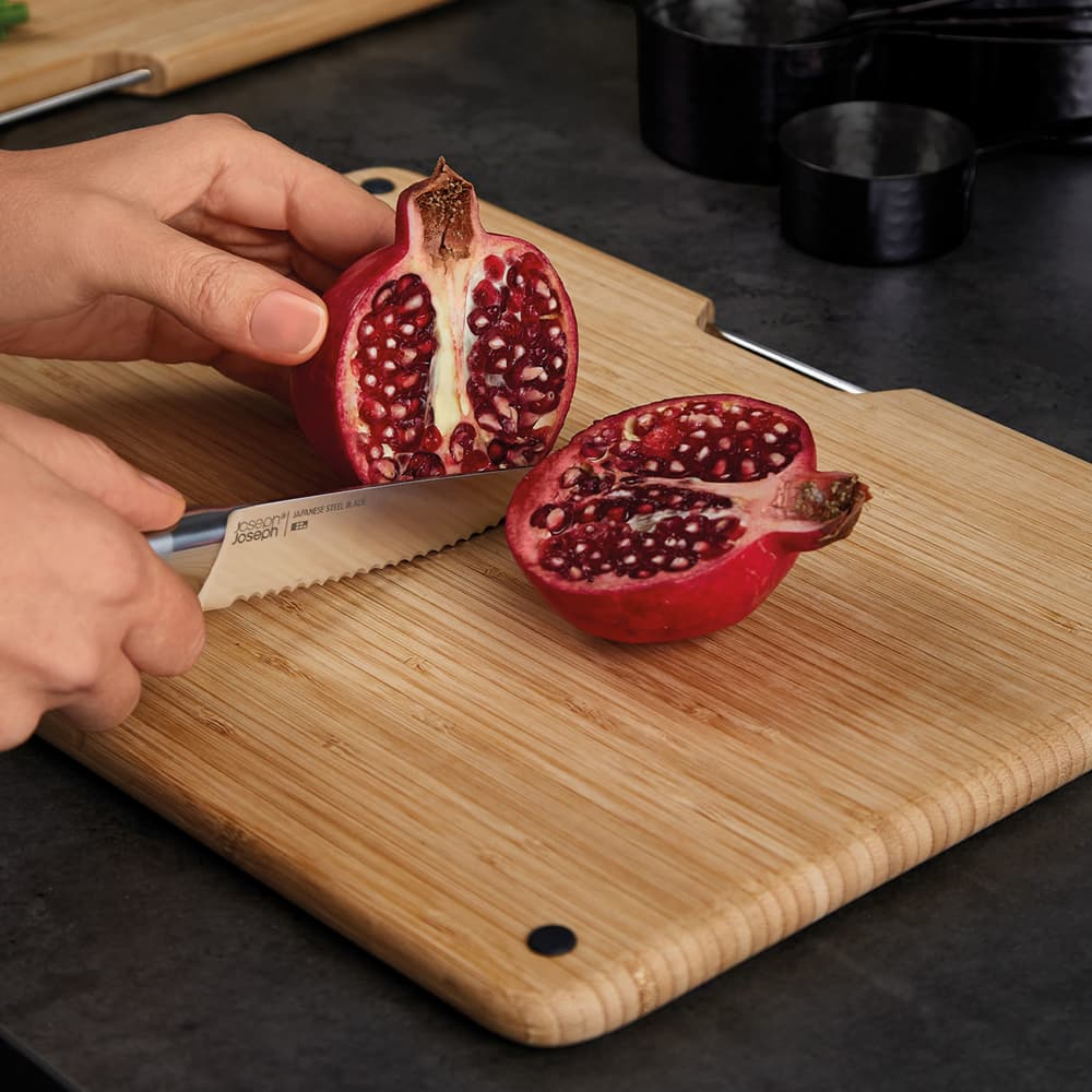 ست تخته برش 4پارچه بامبو با استند استیل جوزف جوزف Joseph Joseph Folio Steel Bamboo Chopping Boards, Set of 4 — تصویر ۶