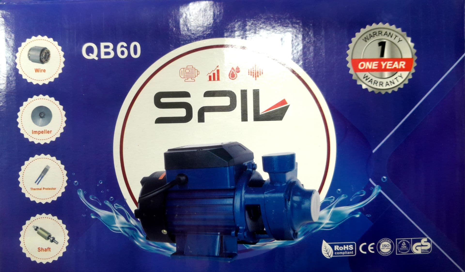 پمپ اب مدل QB60 ظرفیت 0.5اسب