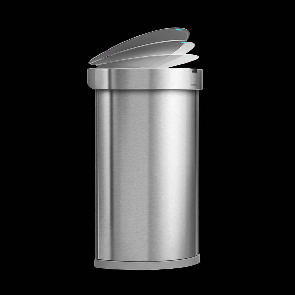 سطل زباله نیم دایره سنسور دار استیل 45 لیتر سیمپل هیومن simplehuman Semi Round Sensor Bin With Liner Pocket — تصویر ۸