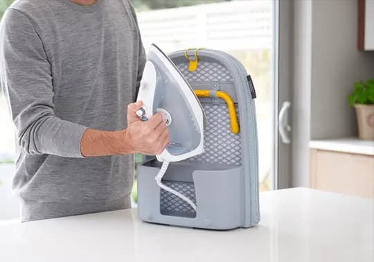 میز اتو تاشو رومیزی جوزف جوزف طوسی Joseph Joseph Pocket Plus Folding Ironing Board-Grey — تصویر ۳