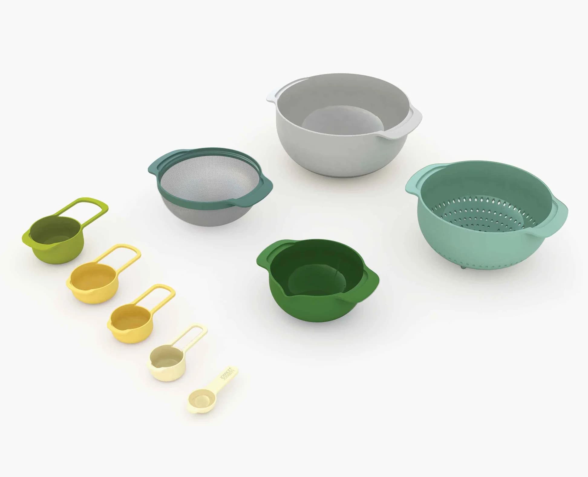 ست کاسه و پیمانه 9 پارچه جوزف جوزف رنگ اوپال Joseph Joseph Nest Opal Preparation Bowls, Set of 9 — تصویر ۳