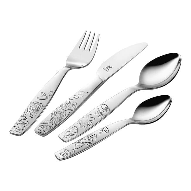 سرویس 4 پارچه قاشق وچنگال کودک زولینگ ZWILLING Twin Kids Jungle Cutlery, Set of 4