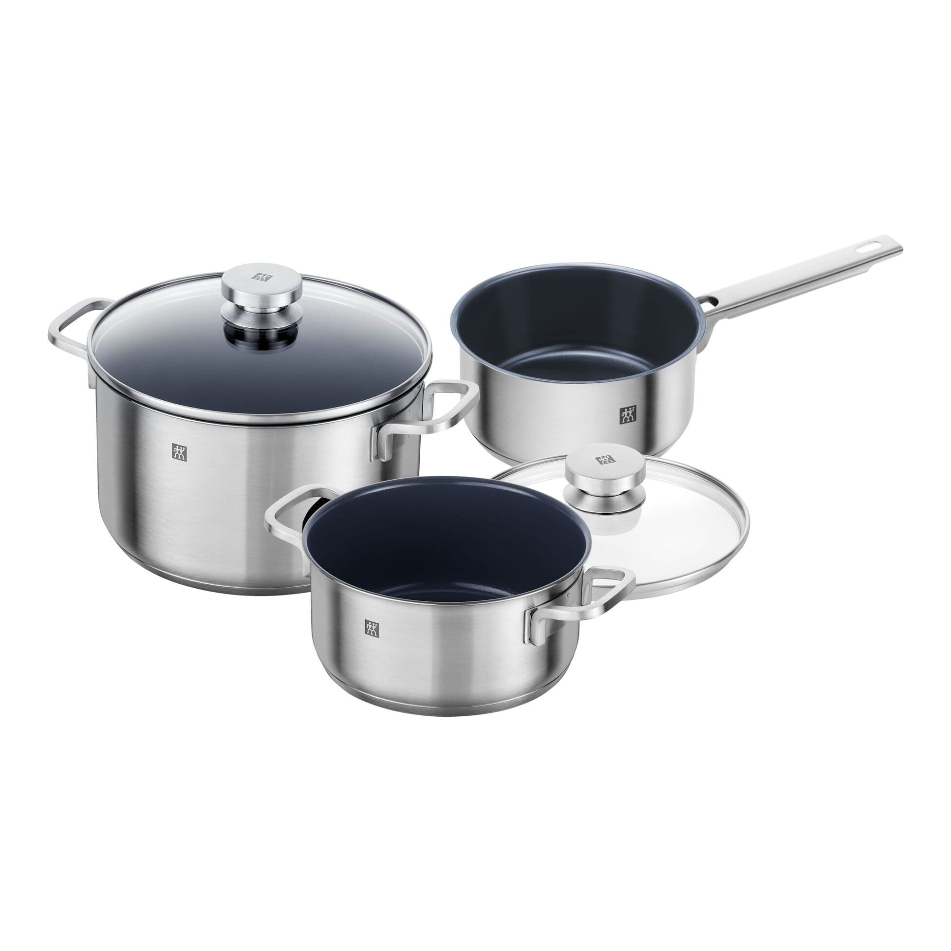 سرویس قابلمه استیل 3 پارچه زولینگ با پوشش سرامیک مدل فوکوس ZWILLING Focus Cookware, Set of 3