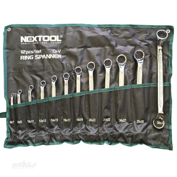 ست 12 عددی آچار دو سر رینگی نکستول NEXTOOL مدل NEX-RS-12SET