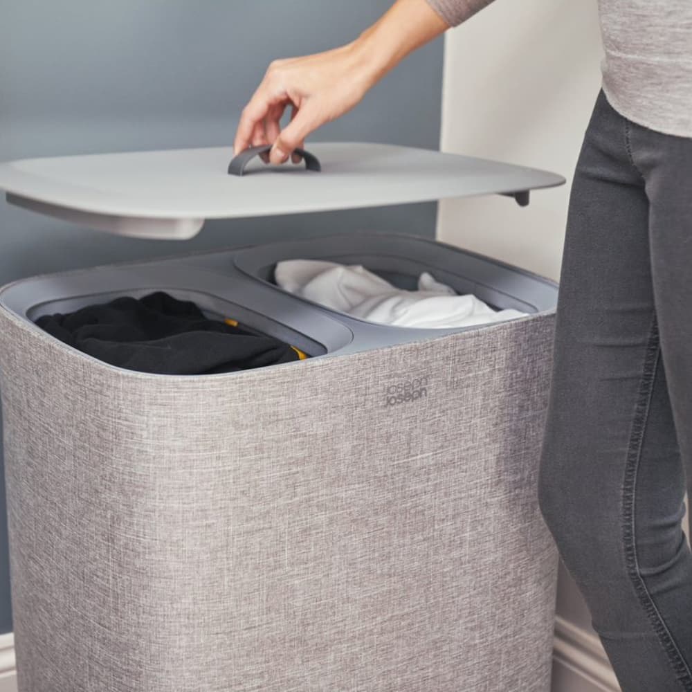 سبد لباس رختکن جوزف جوزف 90 لیتری مدل توتا طوسی Joseph Joseph Tota Grey Laundry Separation Basket, 90 l — تصویر ۲