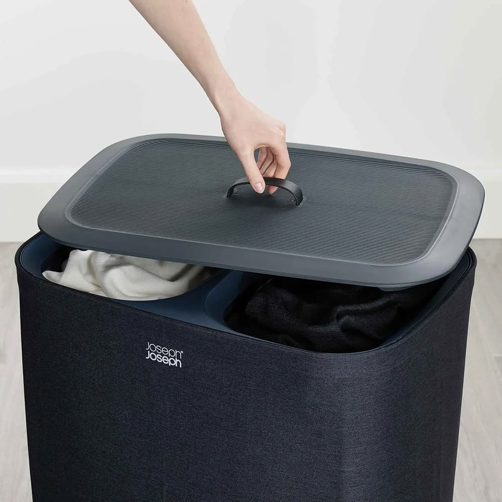 سبد لباس رختکن جوزف جوزف 90 لیتری مدل توتا مشکی Joseph Joseph Tota Black Laundry Separation Basket, 90 l — تصویر ۳