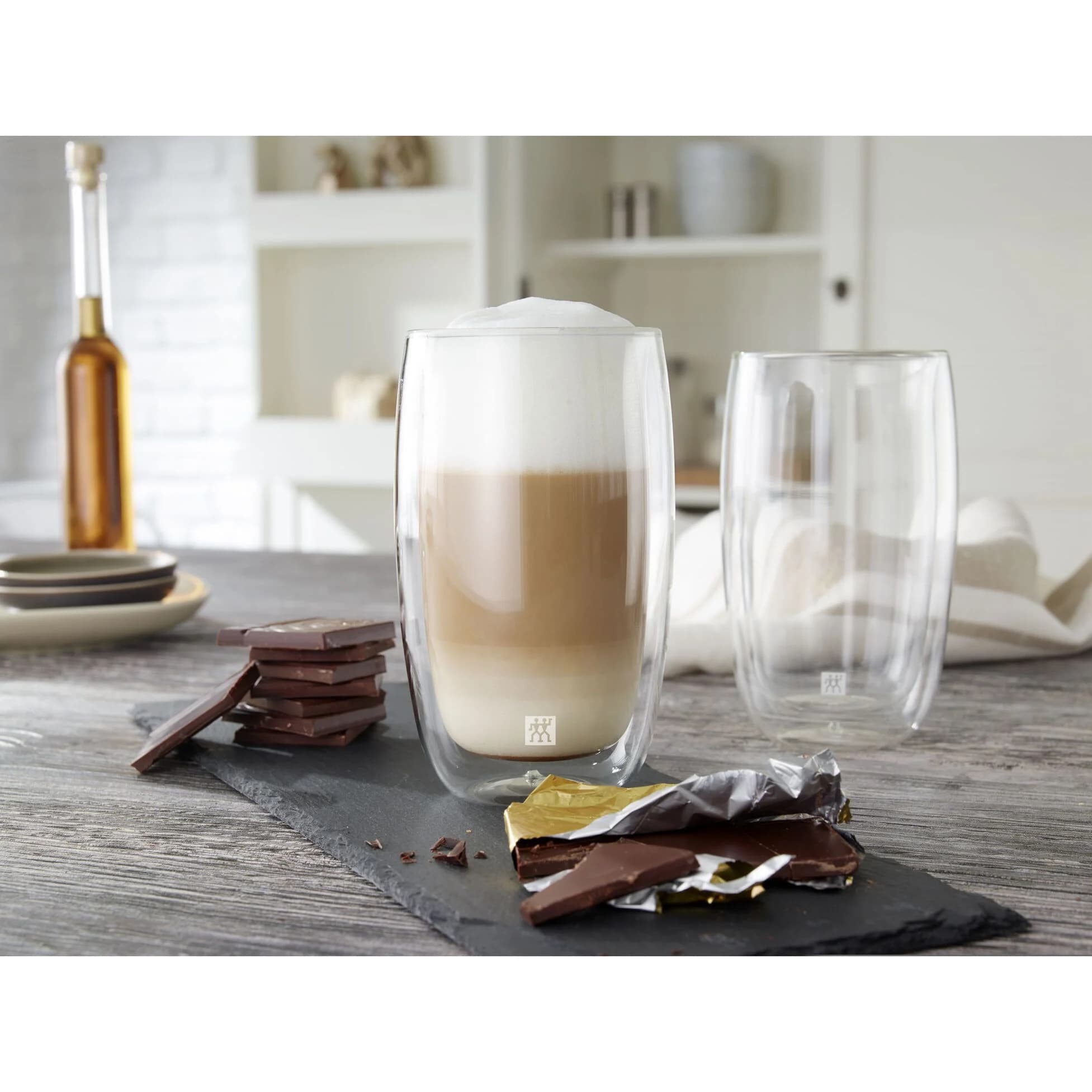 ست دو عددی لیوان دو جداره لته زولینگ مدل سورنتو ZWILLING Sorrento Double Wall Latte Glasses 350ml, Set of 2