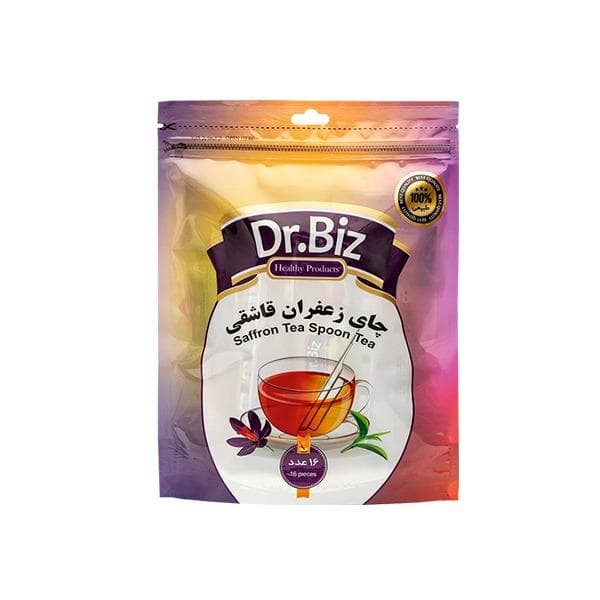 دمنوش چای سیاه زعفرانی قاشقی دکتربیز