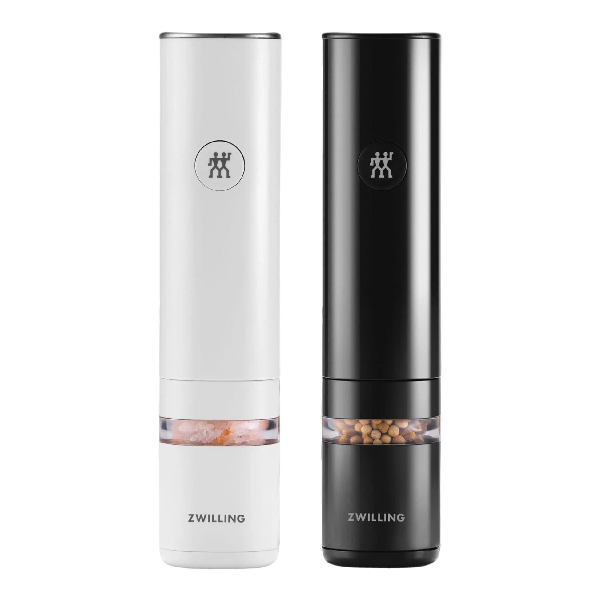 ست نمک وفلفل ساب شارژی دو عددی سیاه و سفید زولینگ Electric Salt/Pepper Mill Set, 2-pc — تصویر ۳