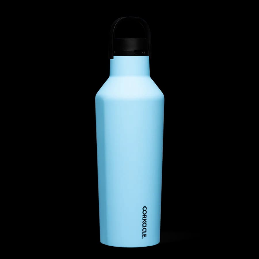 بطری آب سرد و گرم نگهدارنده کورکسیکل آبی آسمانی Corkcicle Series A Sport Canteen, 946 ml santorini — تصویر ۲