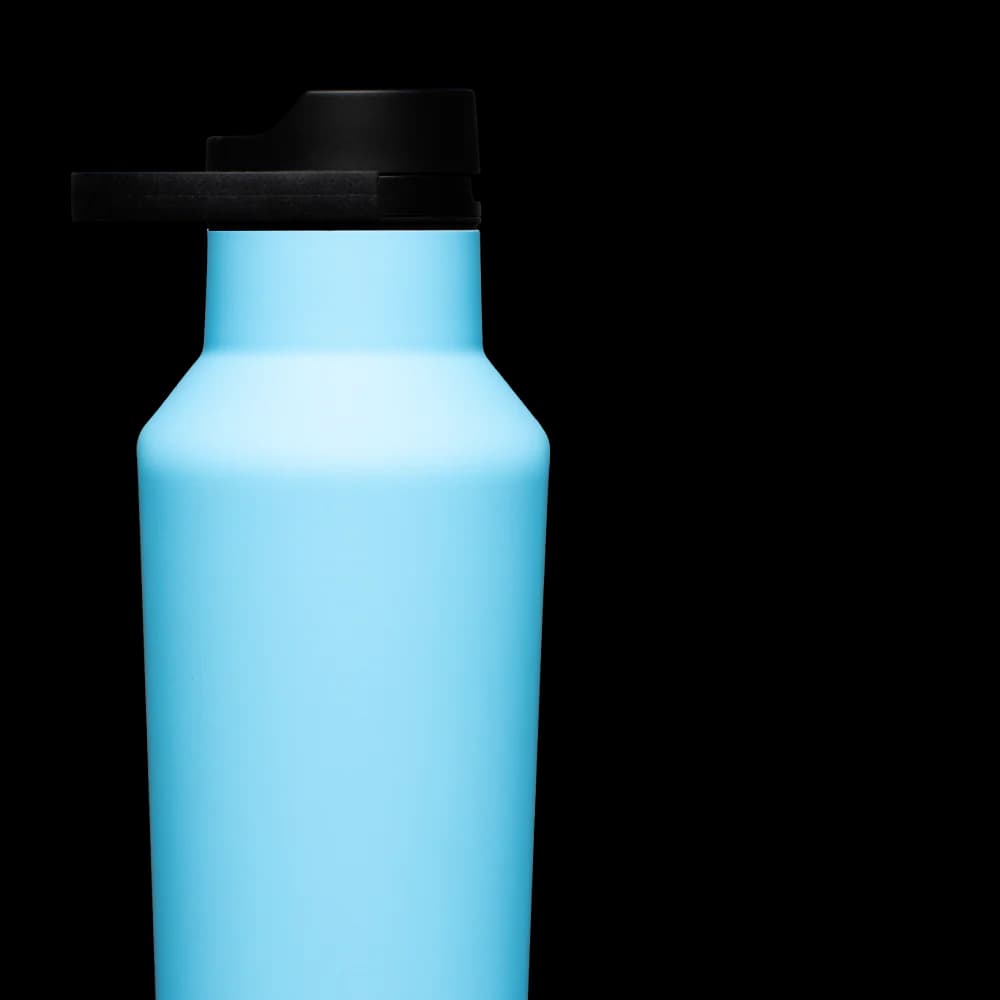 بطری آب سرد و گرم نگهدارنده کورکسیکل آبی آسمانی Corkcicle Series A Sport Canteen, 946 ml santorini — تصویر ۴
