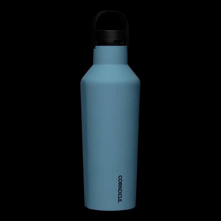 بطری آب سرد و گرم نگهدارنده کورکسیکل آبی Corkcicle Series A Sport Canteen, 946 ml-storm — تصویر ۵