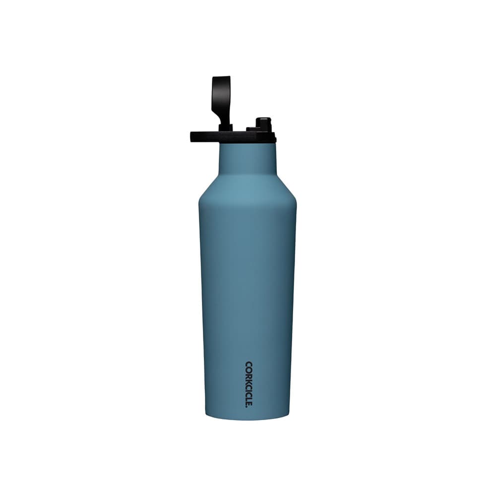 بطری آب سرد و گرم نگهدارنده کورکسیکل آبی Corkcicle Series A Sport Canteen, 946 ml-storm — تصویر ۳