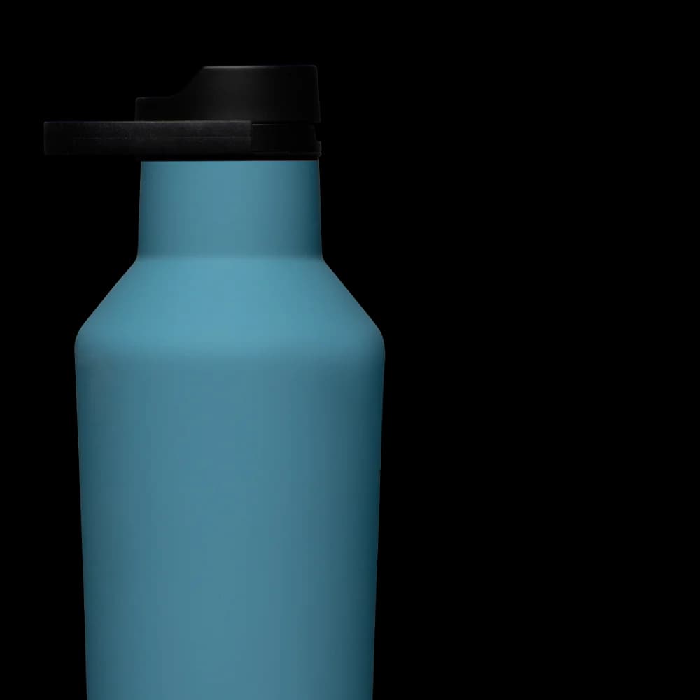 بطری آب سرد و گرم نگهدارنده کورکسیکل آبی Corkcicle Series A Sport Canteen, 946 ml-storm — تصویر ۲