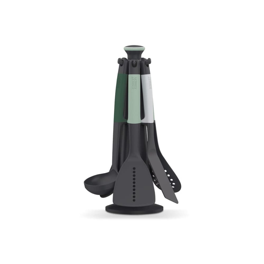 ست کفگیر و ملا قه 6 پارچه جوزف جوزف با پایه گردانjoseph joseph Elevate™ 6-piece Green Utensil Set — تصویر ۴