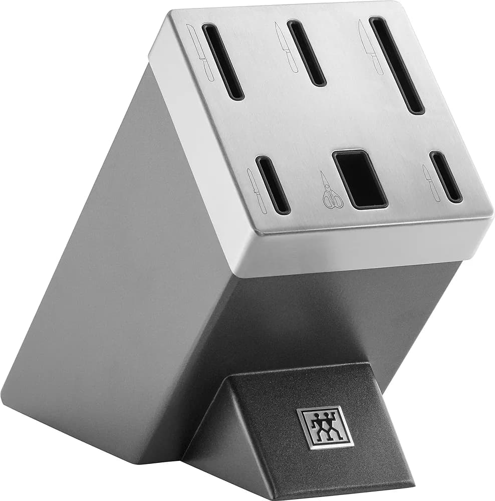 سرویس چاقو 7 پارچه مدل گورمت با استند تیز کننده شارپ بلاک مشکی ZWILLING SHARP BLOCK GOURMET black — تصویر ۵