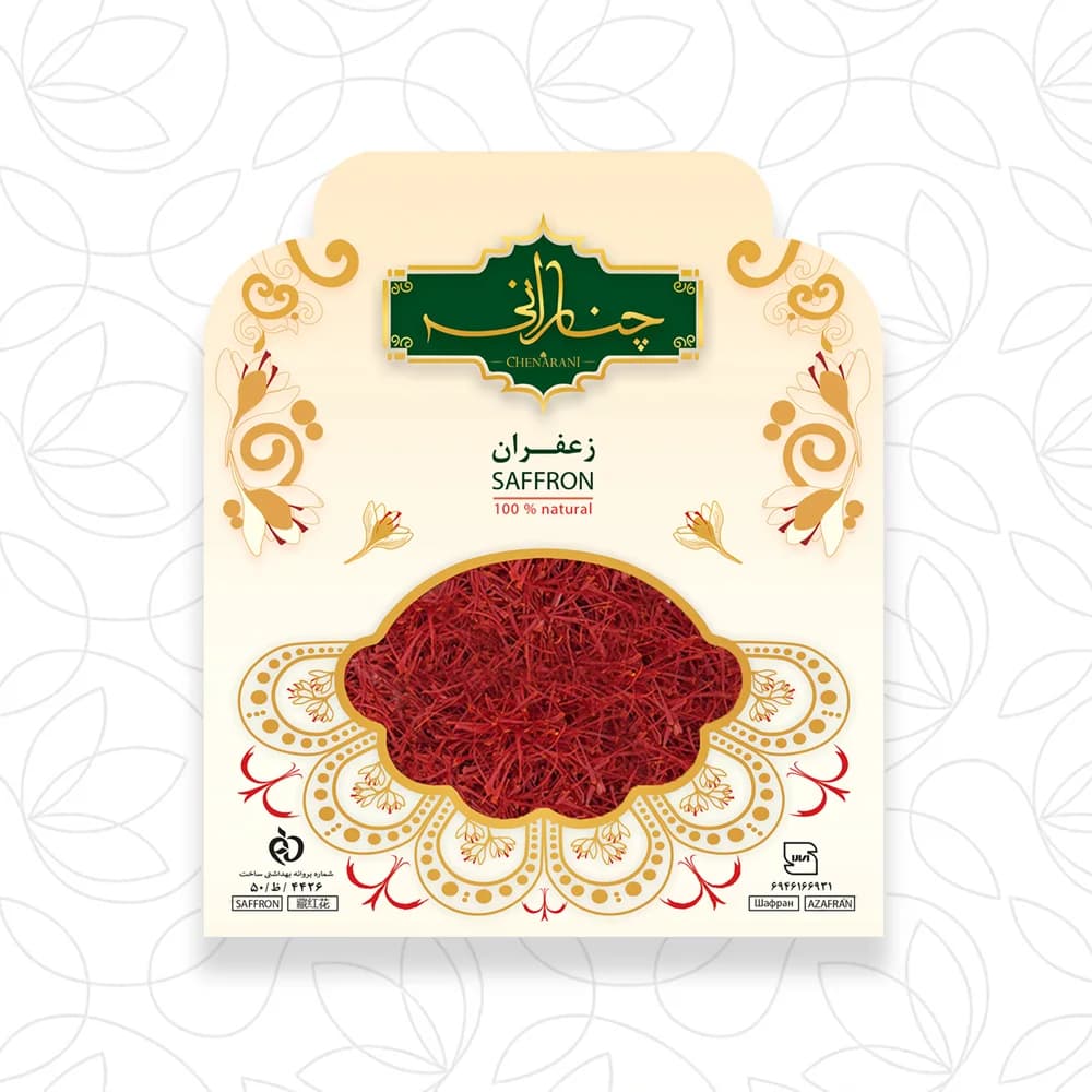 زعفران سوپرنگین پاکتی چنارانی