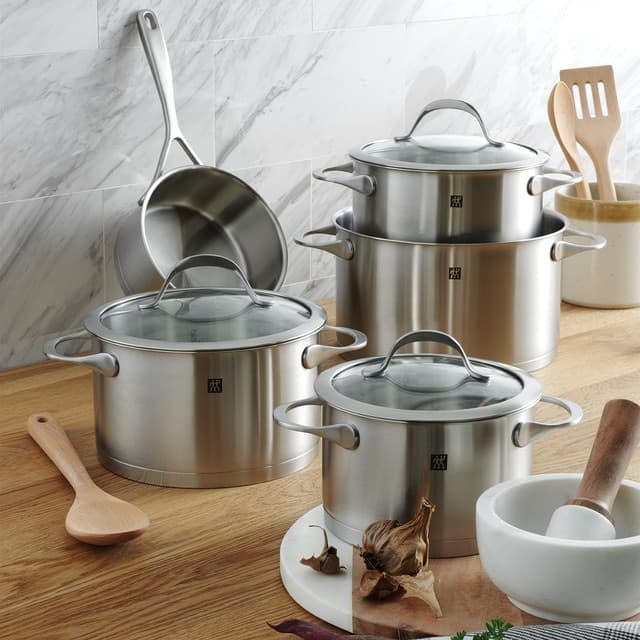 سرویس قابلمه استیل 5 پارچه زولینگ مدل اسنس zwilling essence cookware set 5pcs