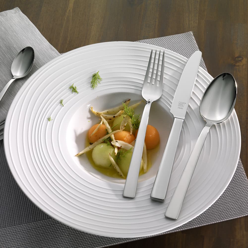 سرویس قاشق و چنگال زولینگ مدل کینگ ۱۰۰ پارچه مناسب برای ۱۸ نفر ZWILLING KING CUTLERY SET 100 PCS