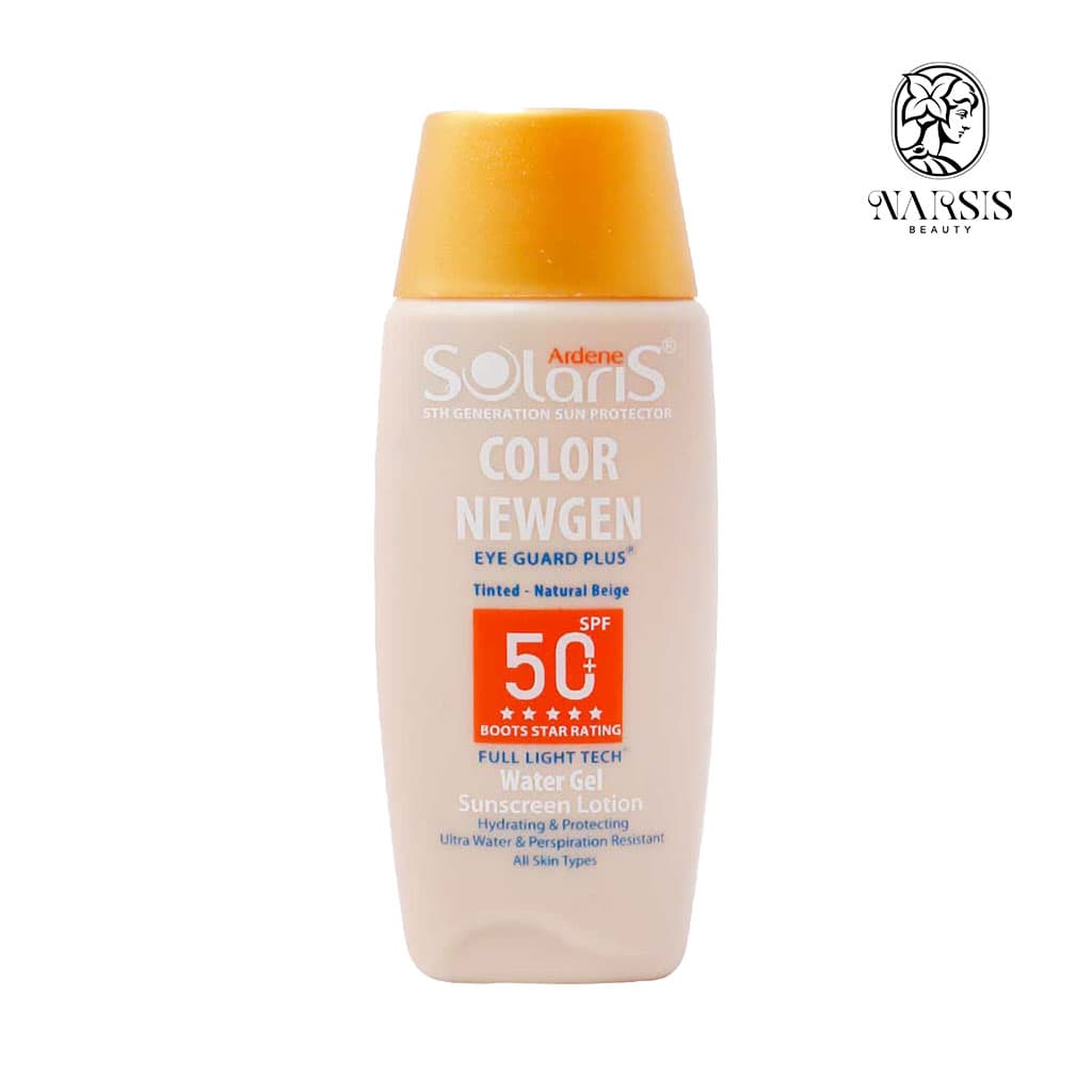 لوسیون آبی ضد آفتاب فاقد چربی spf50 کالر نیوژن آردن سولاریس 75 میلی لیتر