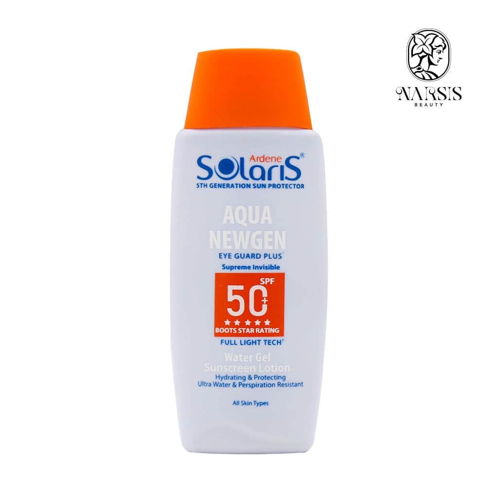 لوسیون ضد آفتاب آکوا نیوژن آردن سولاریس +SPF50 فاقد چربی 100 میلی لیتر