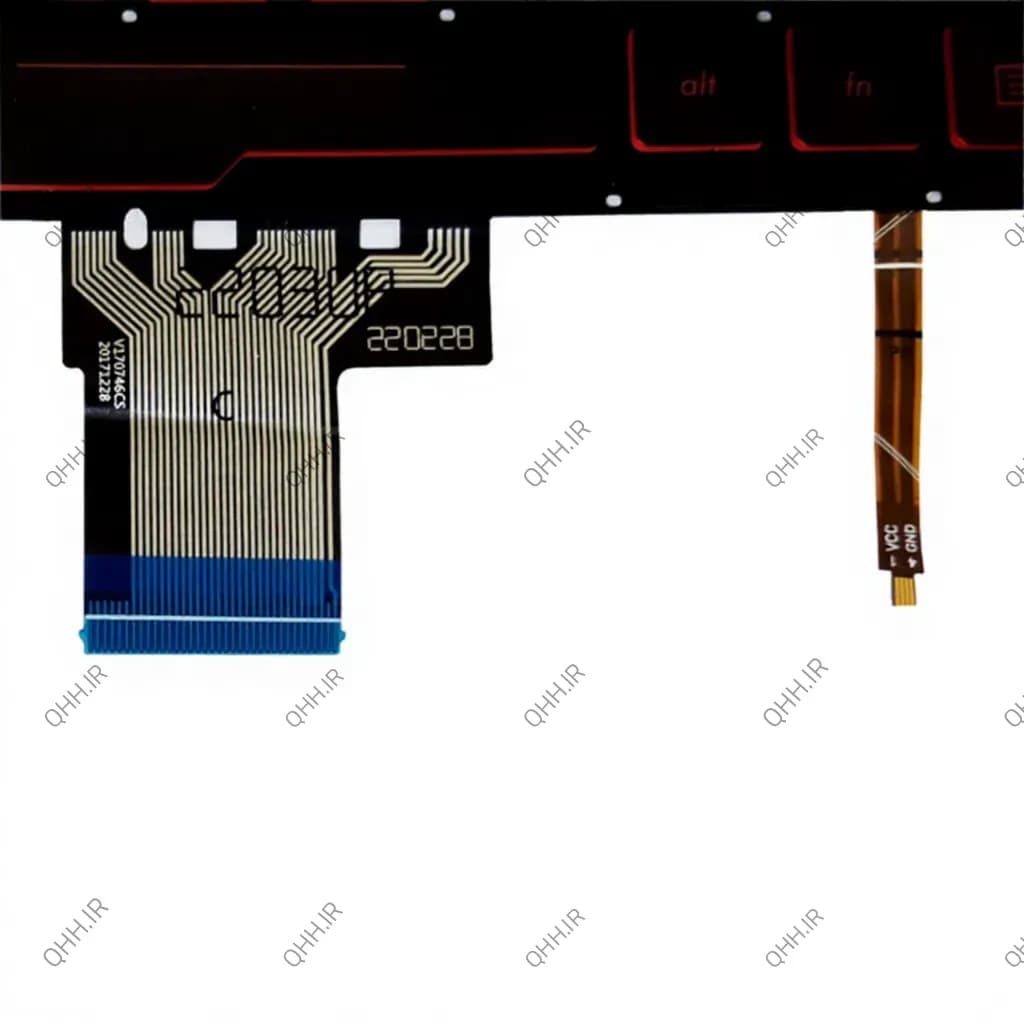 کیبرد لپ تاپ ایسوس TUF Gaming FX505 مشکی-اینترکوچک-بابک لایت-بدون فریم با کلید پاور — تصویر ۶