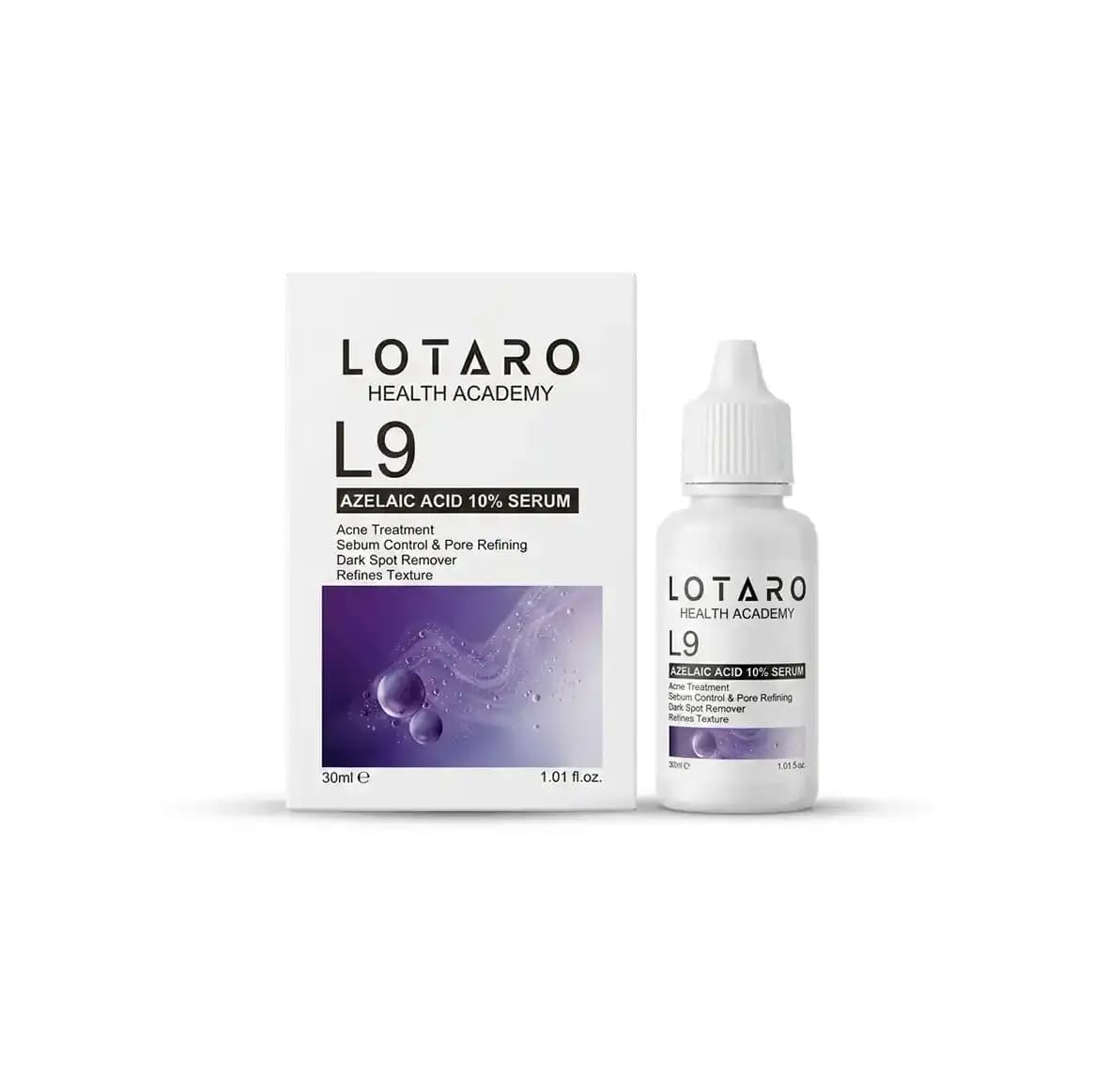 سرم آزلائیک اسید 10% لوتارو مدل L9 (حجم ۳۰ میلی لیتر)