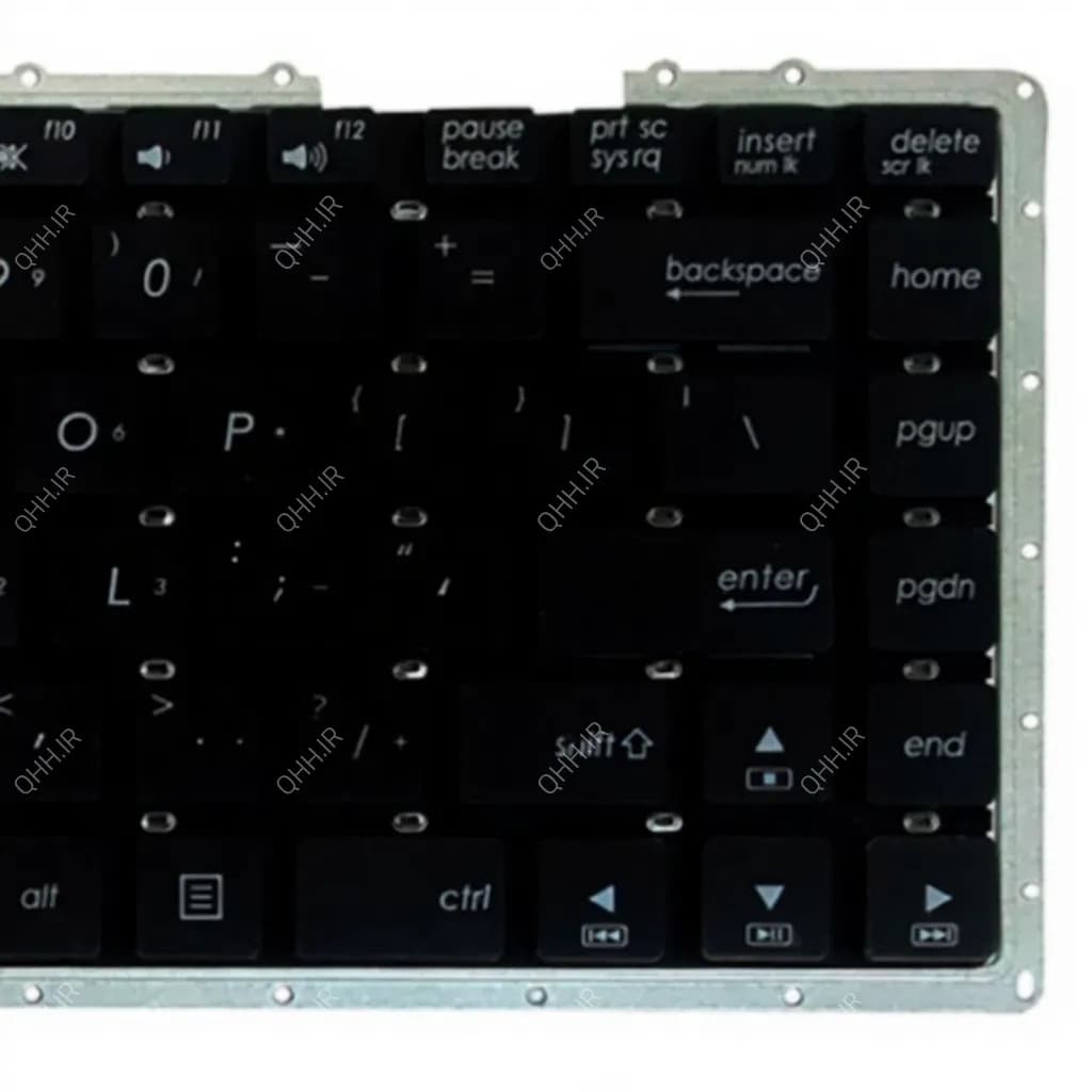 کیبرد لپ تاپ ایسوس X450 مشکی-اینترکوچک بدون فریم — تصویر ۷