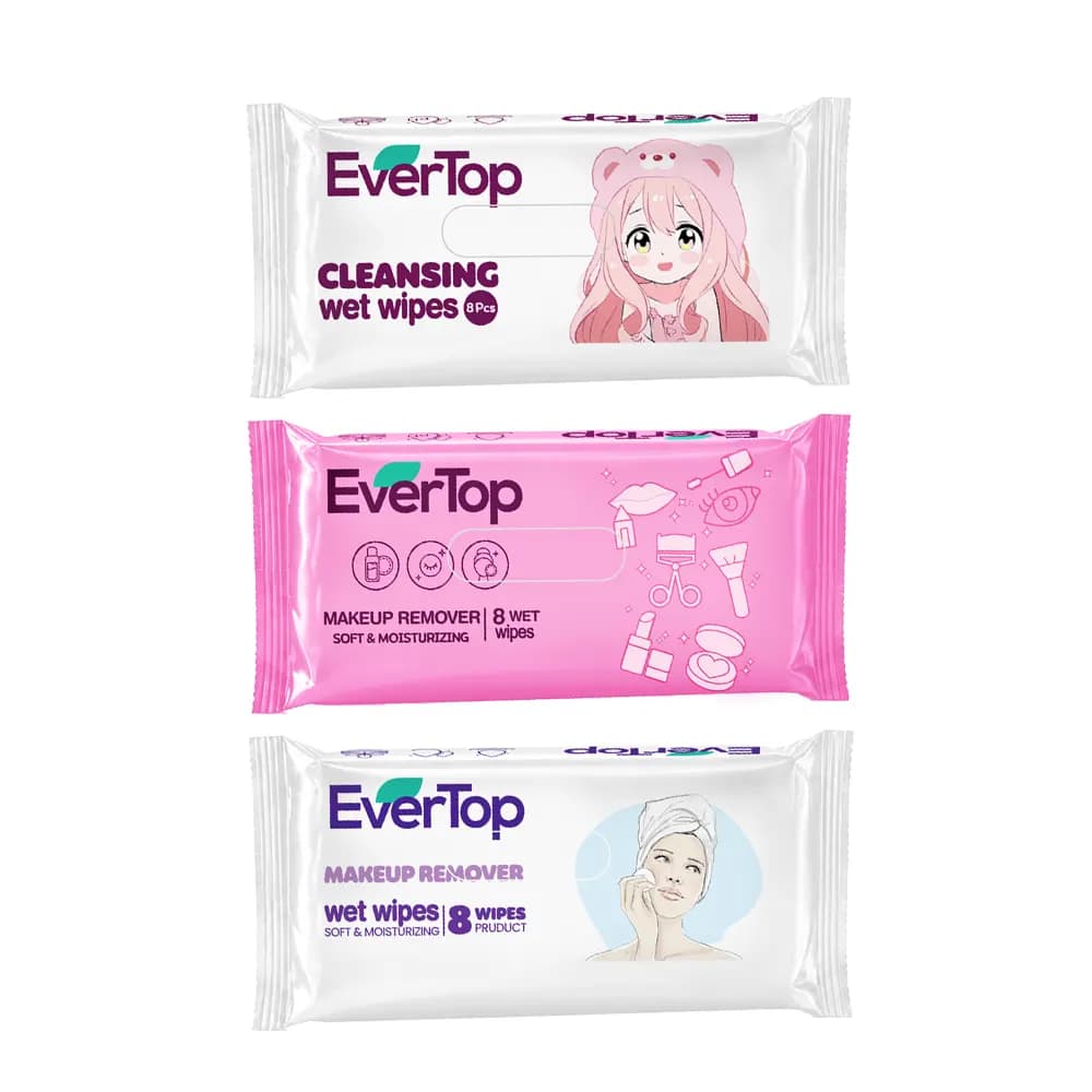 دستمال مرطوب EverTop پاک کننده و مرطوب کننده بسته 64 عددی