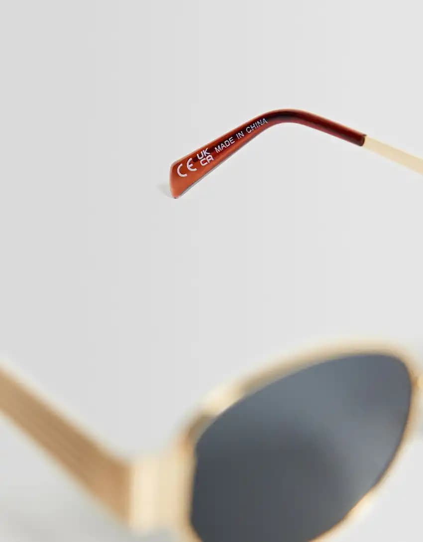 عینک آفتابی برشکا مدل Oval Metallic — تصویر ۲