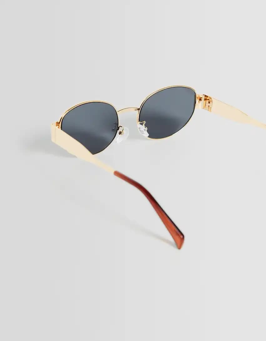 عینک آفتابی برشکا مدل Oval Metallic — تصویر ۳