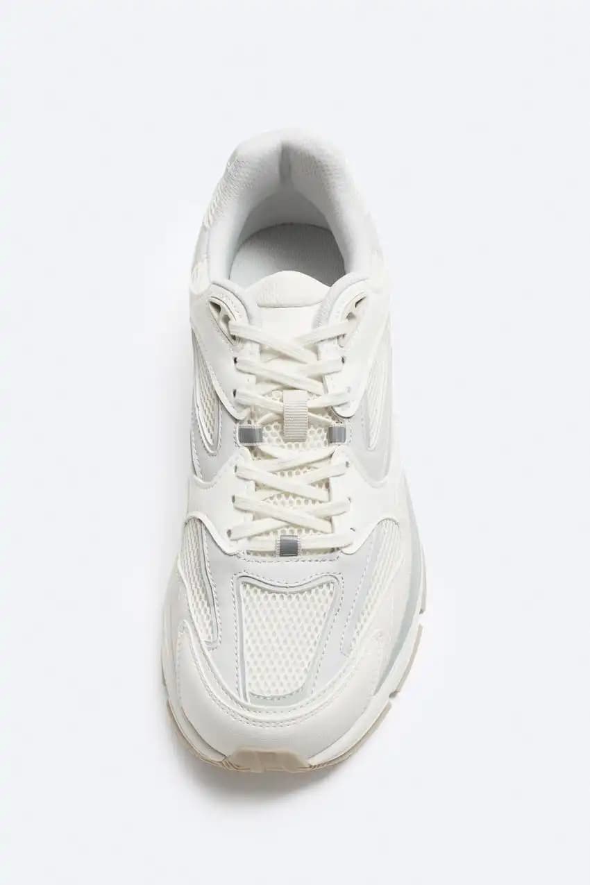 کفش اورجینال Zara مدل Multi-Piece Running Sneakers — تصویر ۴