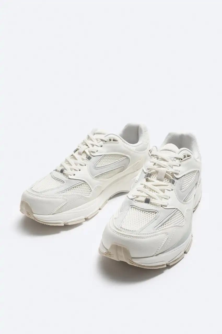 کفش اورجینال Zara مدل Multi-Piece Running Sneakers — تصویر ۳