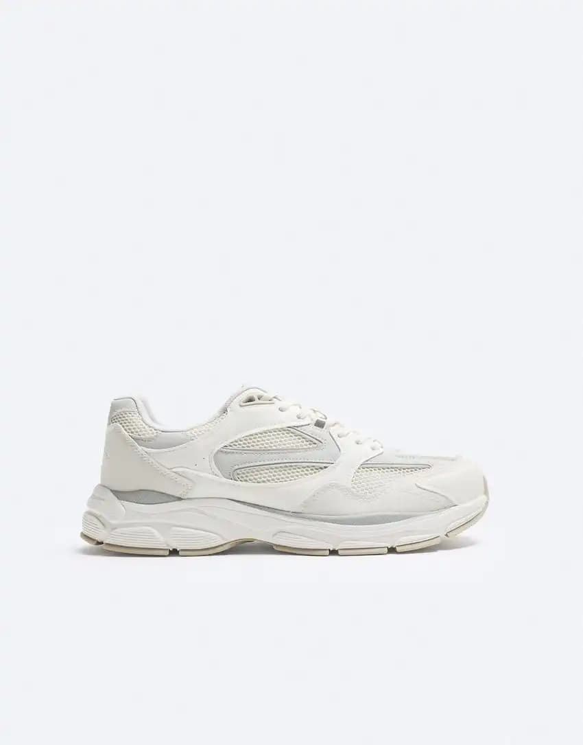 کفش اورجینال Zara مدل Multi-Piece Running Sneakers