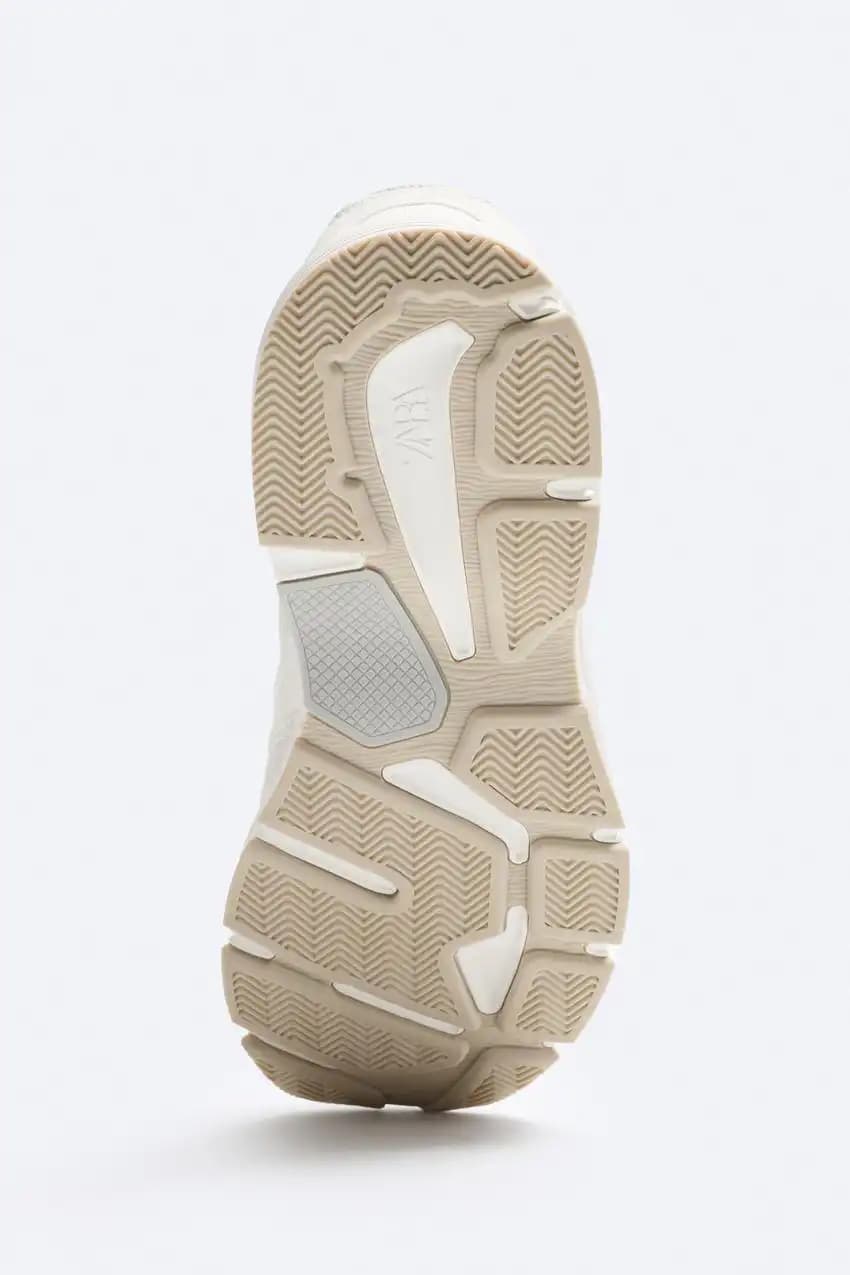 کفش اورجینال Zara مدل Multi-Piece Running Sneakers — تصویر ۲