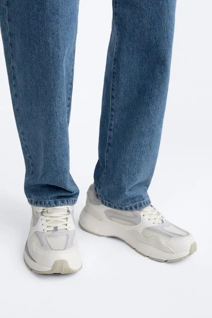 کفش اورجینال Zara مدل Multi-Piece Running Sneakers — تصویر ۷