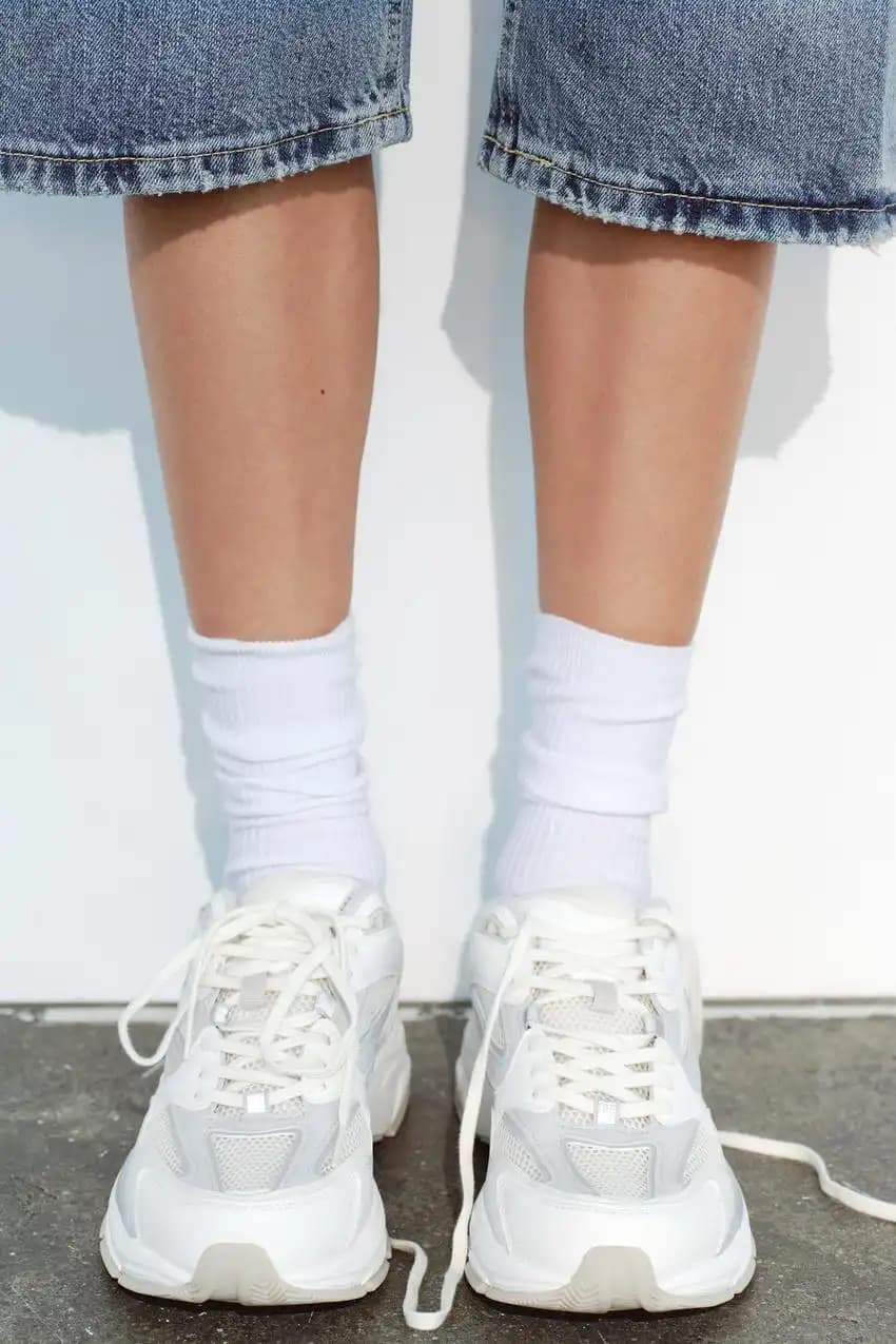کفش اورجینال Zara مدل Contrast Running Trainers — تصویر ۲